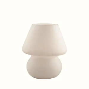 Luminaires Ideallux Lampe à poser Ideal Lux PRATO Blanc, 1 lumière* Lampes En Verre