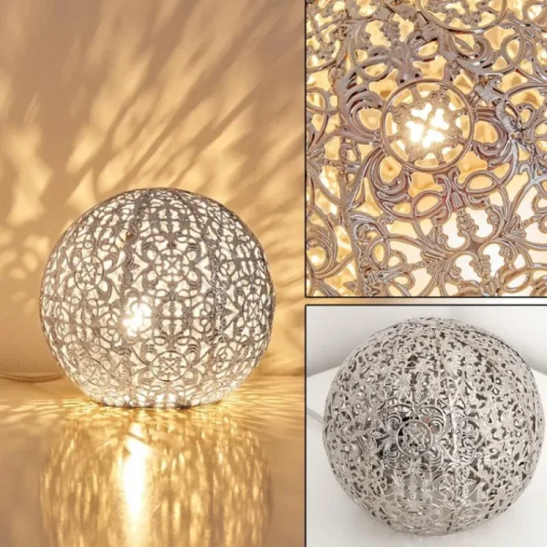 hofstein Lampe à poser Kobenhavn Argenté, 1 lumière* Lampes Modernes