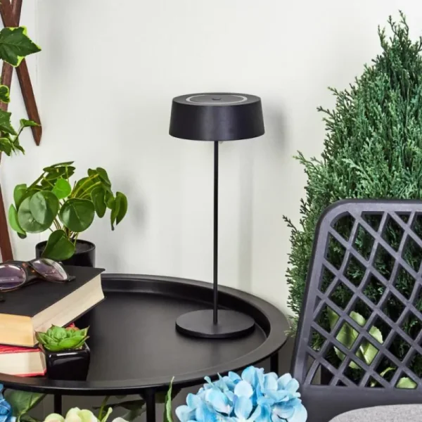 hofstein Lampe à poser Kouvi LED Noir, 1 lumière* Lampes Modernes