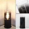 hofstein Lampe à poser Kuparuk Fumée, Noir, 1 lumière* Lampes Modernes