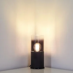 hofstein Lampe à poser Kuparuk Fumée, Noir, 1 lumière* Lampes Modernes