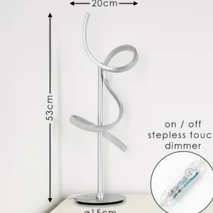 hofstein Lampe à poser Lavaca LED Argenté, 1 lumière* Lampes Modernes