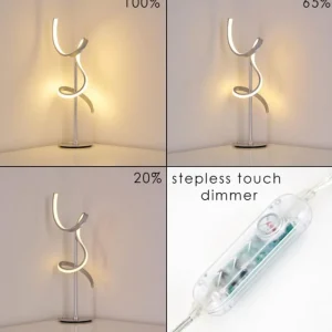 hofstein Lampe à poser Lavaca LED Argenté, 1 lumière* Lampes Modernes