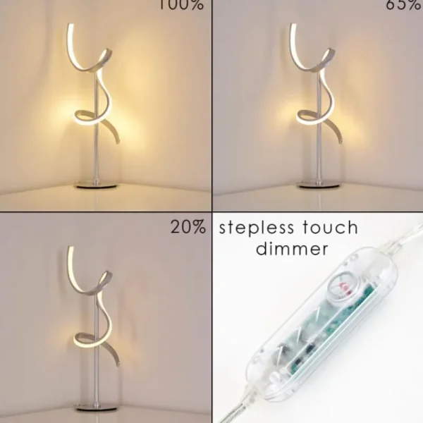 hofstein Lampe à poser Lavaca LED Argenté, 1 lumière* Lampes Modernes