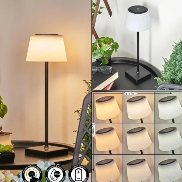 hofstein Lampe à poser Longchamps LED Noir, 1 lumière* Lampes Modernes