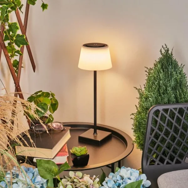hofstein Lampe à poser Longchamps LED Noir, 1 lumière* Lampes Modernes