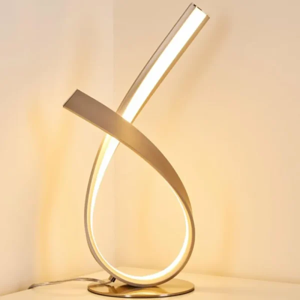 hofstein Lampe à poser Medle LED Nickel mat, 1 lumière* Lampes Modernes