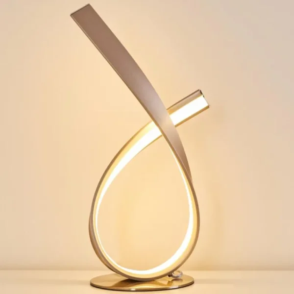 hofstein Lampe à poser Medle LED Nickel mat, 1 lumière* Lampes Modernes