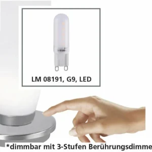 Luminaires Paul Neuhaus Lampe à poser Paul Neuhaus BUBBA LED Laiton, 1 lumière* Lampes En Verre