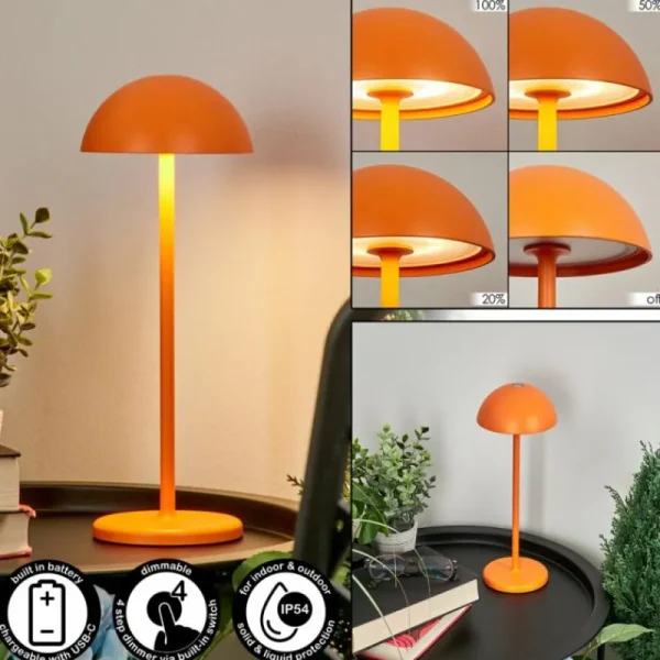 hofstein Lampe à poser Pelaro LED Orange, 1 lumière* Lampes Modernes