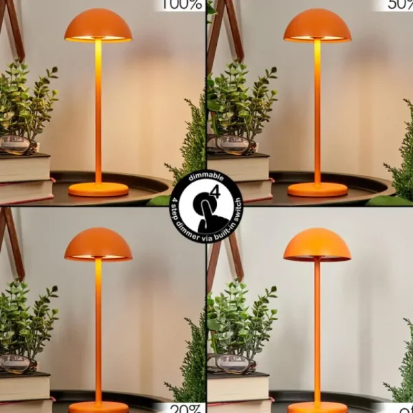 hofstein Lampe à poser Pelaro LED Orange, 1 lumière* Lampes Modernes