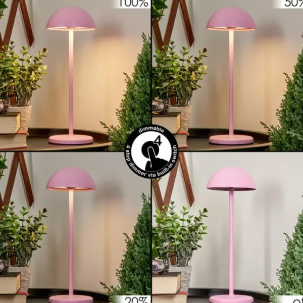 hofstein Lampe à poser Pelaro LED Rose, 1 lumière* Lampes Modernes