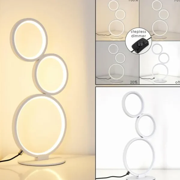 hofstein Lampe à poser Rodekro LED Blanc, 1 lumière* Lampes Modernes