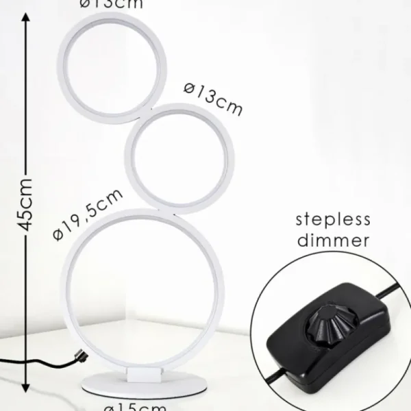 hofstein Lampe à poser Rodekro LED Blanc, 1 lumière* Lampes Modernes