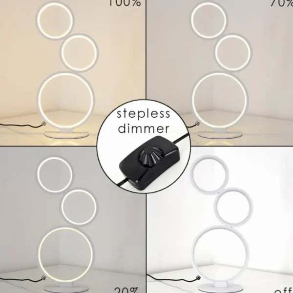 hofstein Lampe à poser Rodekro LED Blanc, 1 lumière* Lampes Modernes