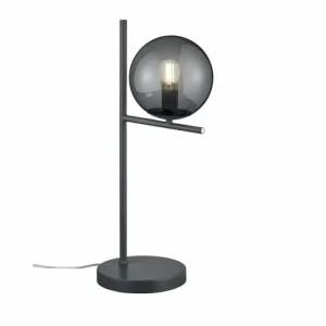 Luminaires Trio Lampe à poser Trio Leuchten PURE Anthracite, 1 lumière* Lampes En Verre