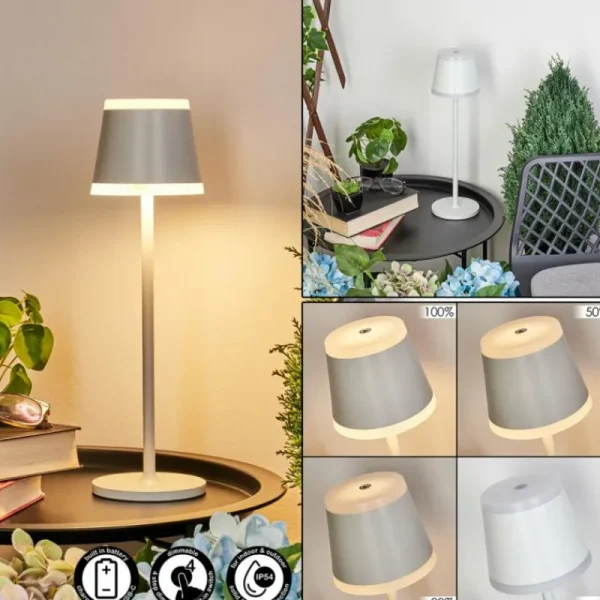 hofstein Lampe à poser Walt LED Gris, 1 lumière* Lampes Modernes