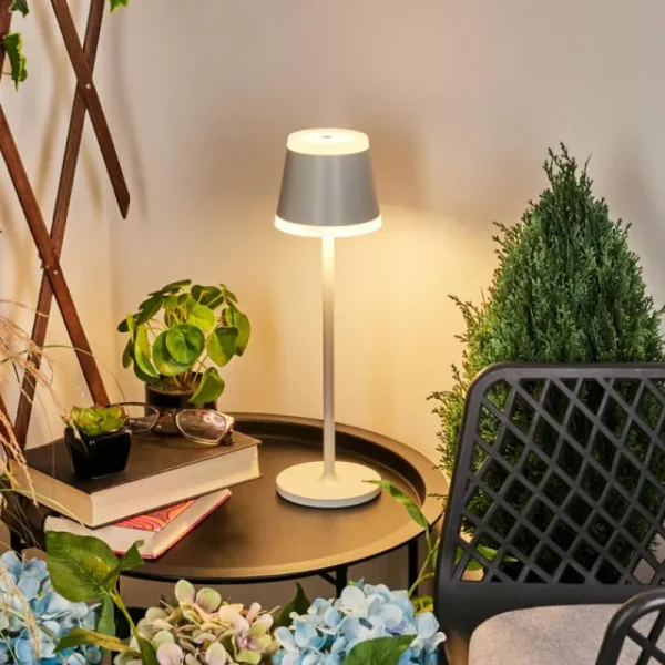 hofstein Lampe à poser Walt LED Gris, 1 lumière* Lampes Modernes
