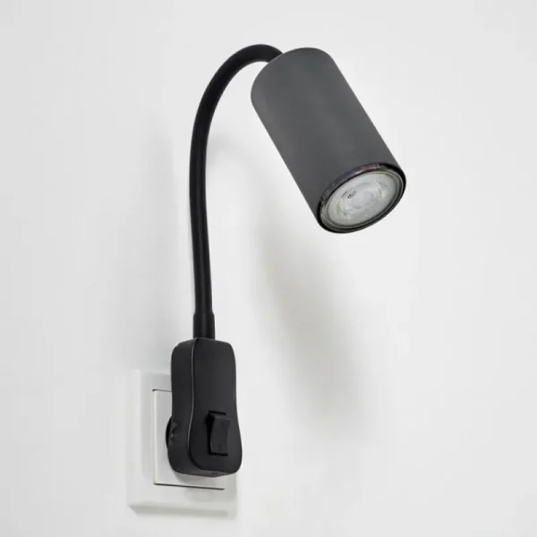 hofstein lampe à prise électrique Javel Noir, 1 lumière* Lampes Modernes