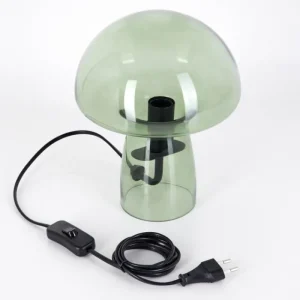 hofstein Lampe Champignon Almagre Lampe à poser Noir, 1 lumière* Lampes En Verre