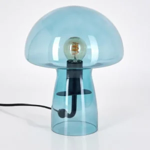 hofstein Lampe Champignon Almagre Lampe à poser Noir, 1 lumière* Lampes En Verre