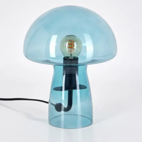 hofstein Lampe Champignon Almagre Lampe à poser Noir, 1 lumière* Lampes En Verre