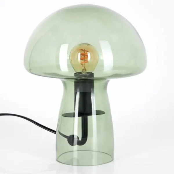 hofstein Lampe Champignon Almagre Lampe à poser Noir, 1 lumière* Lampes En Verre