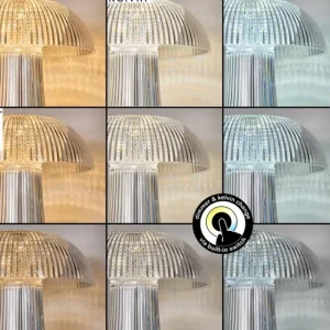 hofstein Lampe Champignon Balsa Lampe à poser LED Transparent, 1 lumière* Lampes Modernes
