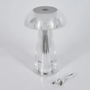 hofstein Lampe Champignon Balsa Lampe à poser LED Transparent, 1 lumière* Lampes Modernes