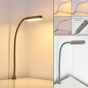 hofstein Lampe de chevet Alamo Nickel mat, 1 lumière, Détecteur de mouvement* Lampes Modernes