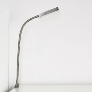 hofstein Lampe de chevet Alamo Nickel mat, 1 lumière, Détecteur de mouvement* Lampes Modernes