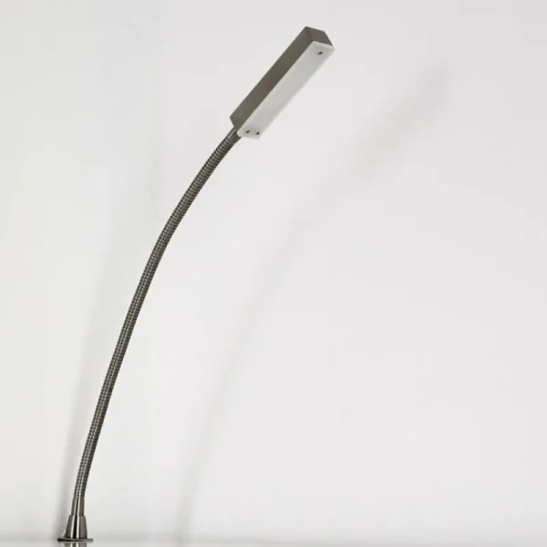hofstein Lampe de chevet Alamo Nickel mat, 1 lumière, Détecteur de mouvement* Lampes Modernes