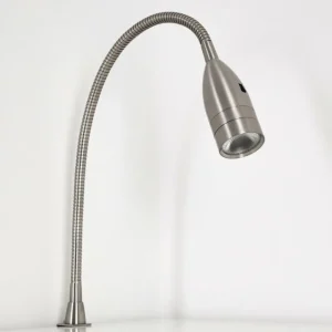 hofstein Lampe de chevet Alsea LED Nickel mat, 1 lumière, Détecteur de mouvement* Lampes Modernes