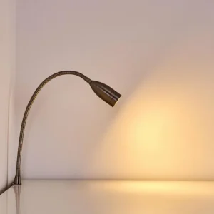 hofstein Lampe de chevet Alsea LED Nickel mat, 1 lumière, Détecteur de mouvement* Lampes Modernes
