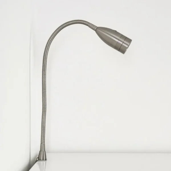 hofstein Lampe de chevet Alsea LED Nickel mat, 1 lumière, Détecteur de mouvement* Lampes Modernes