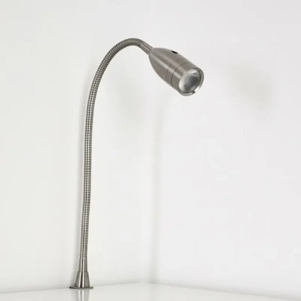 hofstein Lampe de chevet Alsea LED Nickel mat, 1 lumière, Détecteur de mouvement* Lampes Modernes