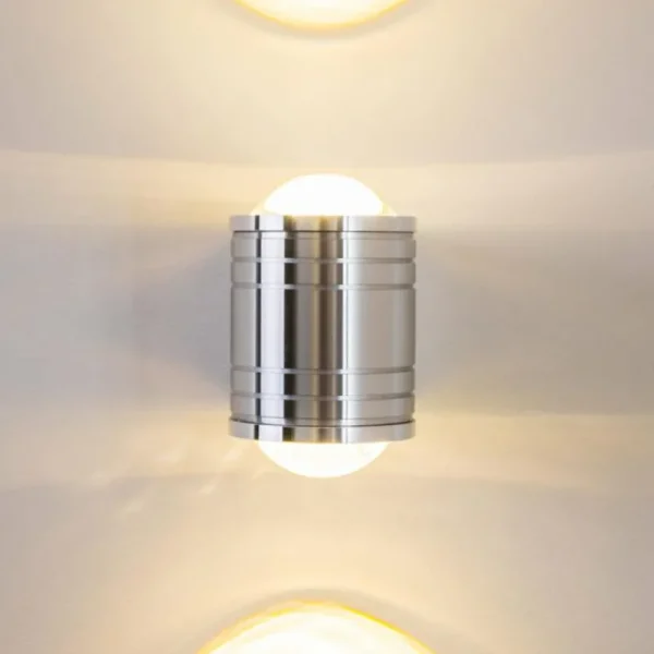 hofstein Lampe de salle de bain Florenz LED Aluminium, 2 lumières* Lampes En Verre