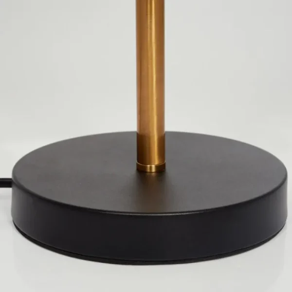 hofstein Lampe de table Alden LED Laiton, Noir, 4 lumières* Lampes En Verre