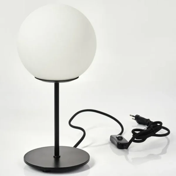 hofstein Lampe de table Karhia Noir, 1 lumière* Lampes En Verre