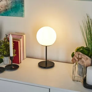 hofstein Lampe de table Karhia Noir, 1 lumière* Lampes En Verre