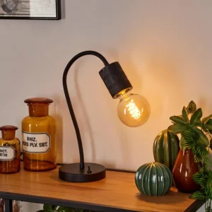 hofstein Lampe de table Ajaccio Noir, 1 lumière* Lampes Modernes