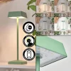 hofstein Lampe de table Algeraz LED Vert, 1 lumière* Lampes Modernes