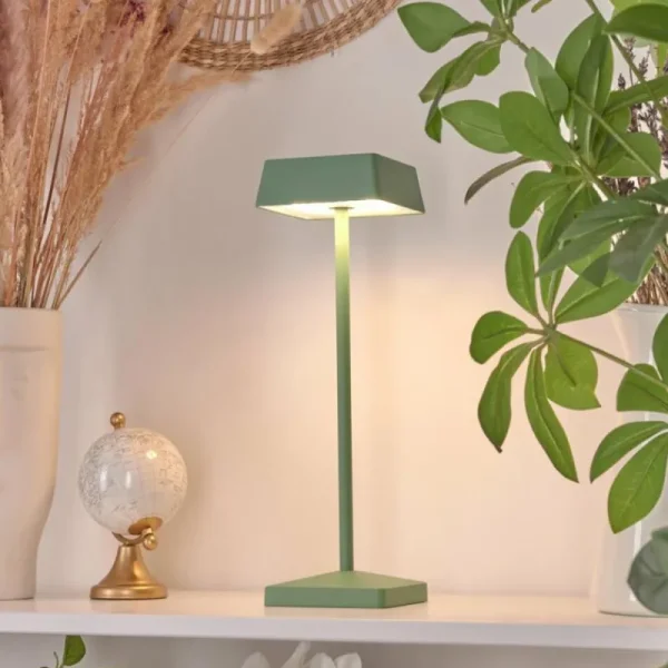 hofstein Lampe de table Algeraz LED Vert, 1 lumière* Lampes Modernes
