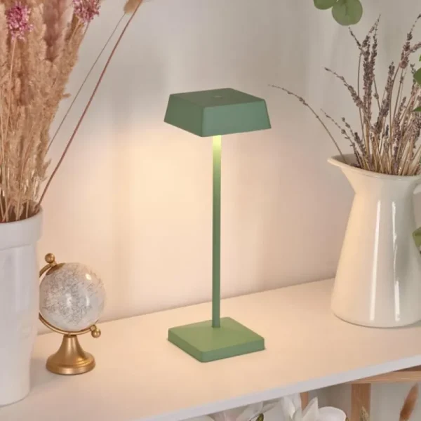 hofstein Lampe de table Algeraz LED Vert, 1 lumière* Lampes Modernes