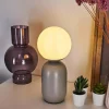 hofstein Lampe de table Alolas Gris, 1 lumière* Lampes En Verre