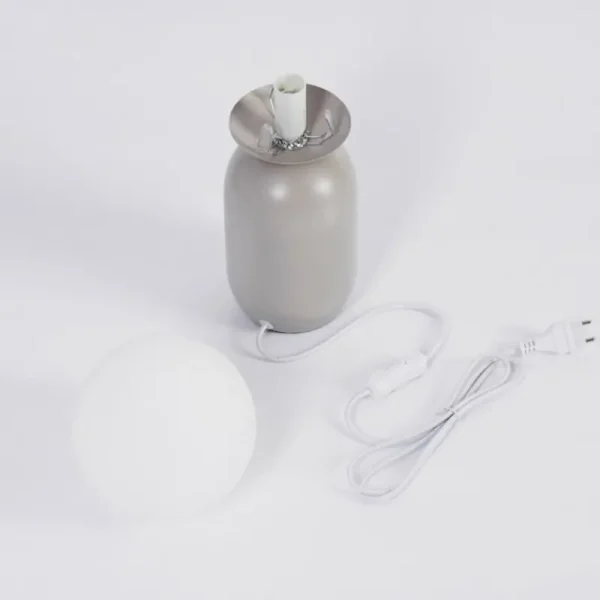 hofstein Lampe de table Alolas Gris, 1 lumière* Lampes En Verre