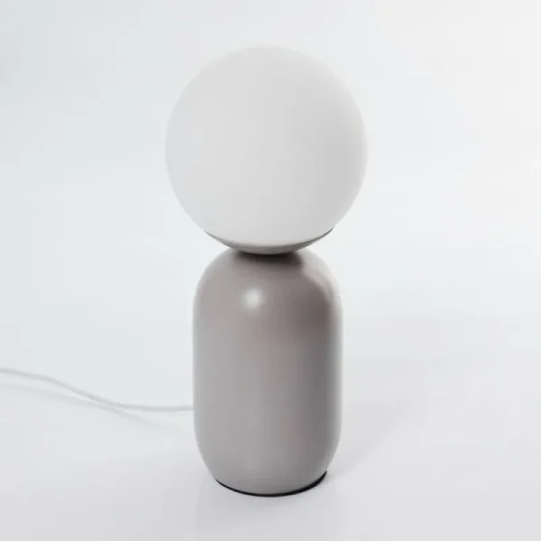 hofstein Lampe de table Alolas Gris, 1 lumière* Lampes En Verre