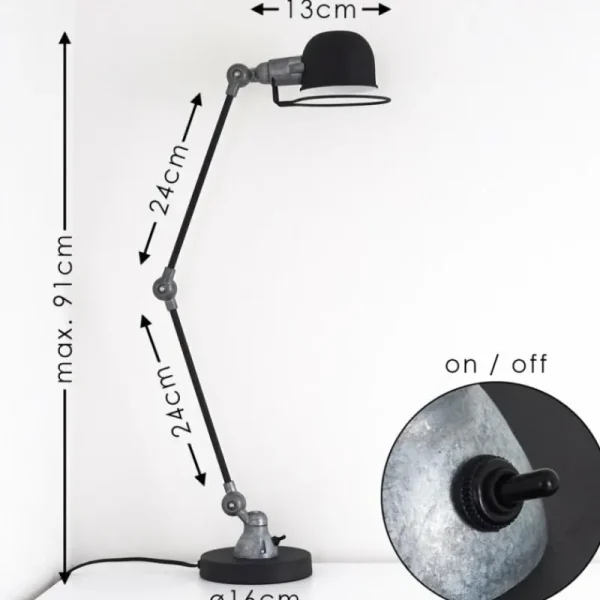 hofstein Lampe de table Arild Noir, 1 lumière* Lampes Modernes