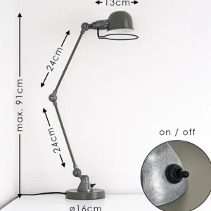 hofstein Lampe de table Arild Vert, Argenté, 1 lumière* Lampes Modernes