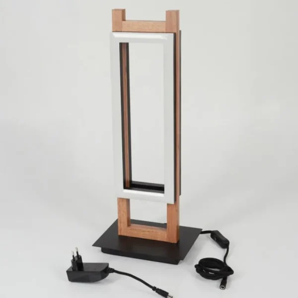 hofstein Lampe de table Ayajasco LED Couleur bois, Noir, 1 lumière* Lampes Modernes